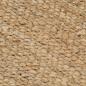 Preview: Handgewebter Teppich Jute 120 x 180 cm Natur 