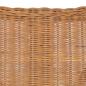 Preview: 2-Sitzer-Sofa Hellbraun Natürliches Rattan und Leinen