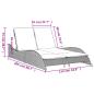 Preview: Sonnenliege mit Auflagen Schwarz 114x205x73 cm Poly Rattan