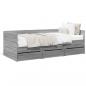 Preview: ARDEBO.de - Tagesbett mit Schubladen Grau Sonoma 75x190 cm Holzwerkstoff