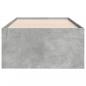 Preview: Tagesbett mit Schubladen Betongrau 90x200 cm Holzwerkstoff