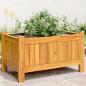 Preview: ARDEBO.de - Pflanzkübel mit Einlage 54x31x30 cm Massivholz Akazie