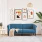 Preview: Sofa 2-Sitzer Blau Samt