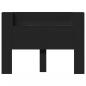 Preview: LED-Kopfteil mit Ablagen Schwarz 140x16,5x103,5 cm