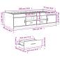 Preview: Tagesbett mit Schubladen Sonoma-Eiche 75x190 cm Holzwerkstoff