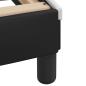 Preview: Bett mit Matratze Schwarz und Weiß 200x200 cm Kunstleder