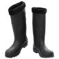 Preview: Gummistiefel mit Herausnehmbarem Innenfutter Schwarz Gr. 45 PVC