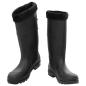 Preview: Gummistiefel mit Herausnehmbarem Innenfutter Schwarz Gr. 45 PVC