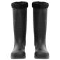 Preview: Gummistiefel mit Herausnehmbarem Innenfutter Schwarz Gr. 45 PVC