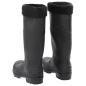 Preview: Gummistiefel mit Herausnehmbarem Innenfutter Schwarz Gr. 40 PVC