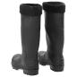 Preview: Gummistiefel mit Herausnehmbarem Innenfutter Schwarz Gr. 40 PVC