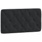 Preview: Bett mit Matratze Schwarz 100x200 cm Samt