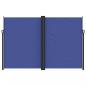 Preview: Seitenmarkise Ausziehbar Blau 220x600 cm