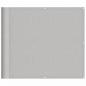 Preview: Balkon-Sichtschutz Hellgrau 90x500 cm 100 % Polyester Oxford