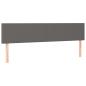 Preview: Boxspringbett mit Matratze & LED Grau 120x190 cm Kunstleder