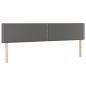 Preview: Boxspringbett mit Matratze & LED Grau 120x190 cm Kunstleder