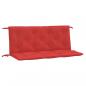 Preview: Gartenbank-Auflagen 2 Stk. Rot 120x50x7 cm Oxford-Gewebe