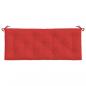 Preview: Gartenbank-Auflagen 2 Stk. Rot 120x50x7 cm Oxford-Gewebe