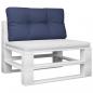 Preview: Palettenkissen Marineblau 80x40x12 cm Stoff
