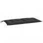 Preview: Gartenbank-Auflage Schwarz 110x50x7 cm Oxford-Gewebe