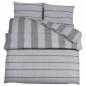 Preview: Bettwäsche-Set Grau 260x240 cm Baumwolle