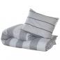 Preview: Bettwäsche-Set Grau 260x240 cm Baumwolle