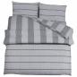 Preview: Bettwäsche-Set Grau 260x240 cm Baumwolle