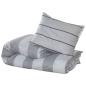 Preview: Bettwäsche-Set Grau 260x240 cm Baumwolle