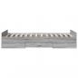 Preview: Bettgestell mit Schubladen Grau Sonoma 100x200 cm Holzwerkstoff