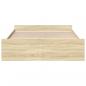 Preview: Bettgestell mit Schubladen Sonoma-Eiche 140x200cm Holzwerkstoff