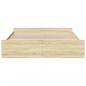 Preview: Bettgestell mit Schubladen Sonoma-Eiche 180x200cm Holzwerkstoff