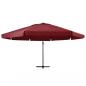 Preview: ARDEBO.de - Sonnenschirm mit Aluminium-Mast 600 cm Bordeauxrot 