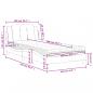 Preview: Bett mit Matratze Braun 100x200 cm Kunstleder