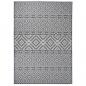 Preview: ARDEBO.de - Outdoor-Teppich Flachgewebe 140x200 cm Blau Gestreift