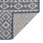 Preview: Outdoor-Teppich Flachgewebe 140x200 cm Blau Gestreift