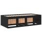 Preview: Tagesbett mit Schubladen Schwarz 90x190 cm Holzwerkstoff