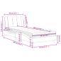 Preview: Bett mit Matratze Braun 90x190 cm Kunstleder
