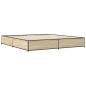 Preview: Bettgestell Sonoma-Eiche 200x200 cm Holzwerkstoff und Metall