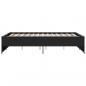 Preview: Bettgestell Schwarz 120x190 cm Holzwerkstoff und Metall