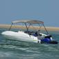 Preview: ARDEBO.de - 3-Bow Bimini-Top Grau 184x189x135 cm