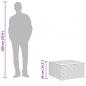 Preview: Gartentisch Grau 55x55x36 cm Poly Rattan Akazienholz