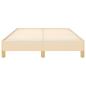 Preview: Bettgestell Creme 120x190 cm Stoff