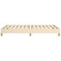 Preview: Bettgestell Creme 120x190 cm Stoff
