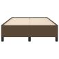 Preview: Bettgestell Dunkelbraun 120x190 cm Stoff