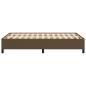 Preview: Bettgestell Dunkelbraun 120x190 cm Stoff