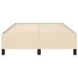 Preview: Bettgestell Creme 120x190 cm Stoff