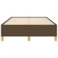 Preview: Bettgestell Dunkelbraun 120x190 cm Stoff