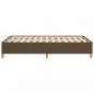 Preview: Bettgestell Dunkelbraun 120x190 cm Stoff
