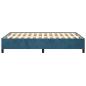 Preview: Bettgestell Dunkelblau 120x190 cm Samt