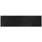 Preview: Teppich Rechteckig Schwarz 80x300 cm Bambus